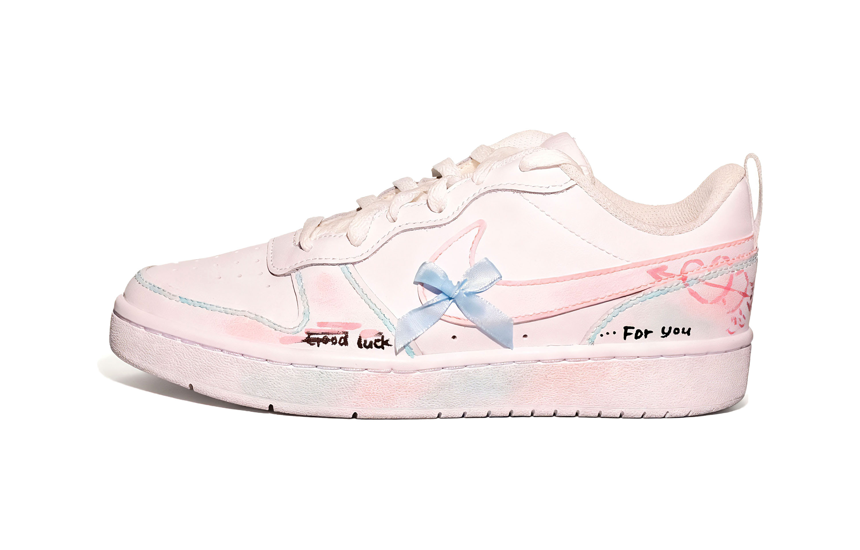 

Court Borough Low 2 Slip Resistant низкие скейтерские кроссовки детские Nike, белый