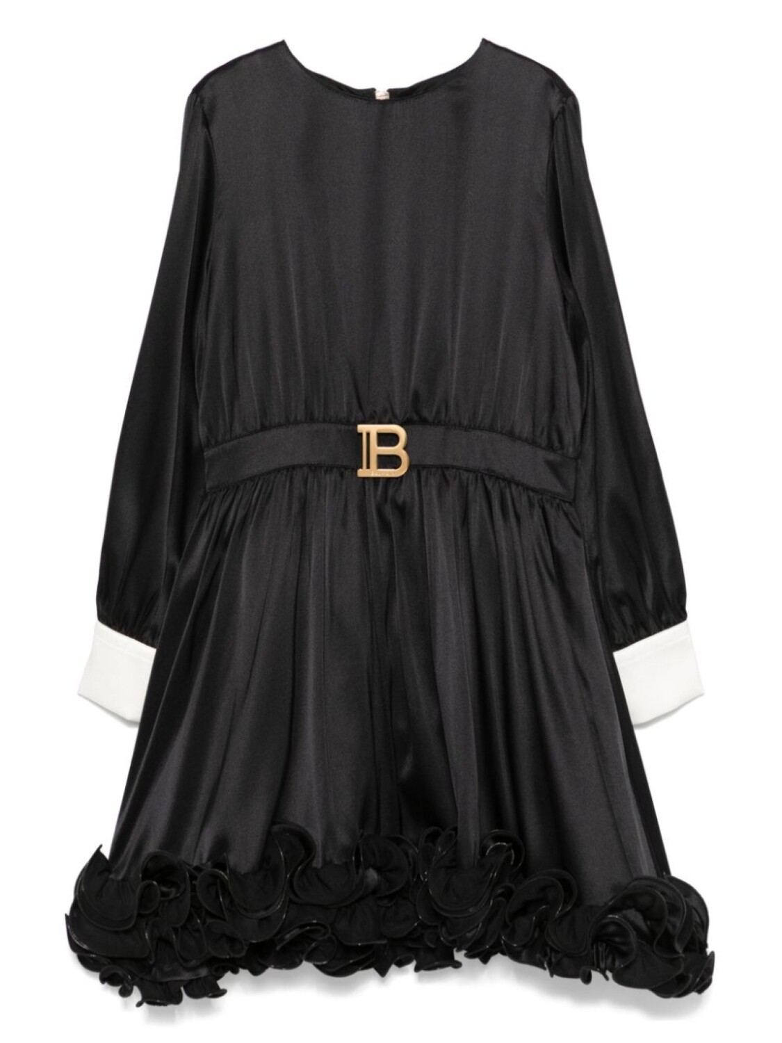 

Balmain Kids платье с оборками, черный