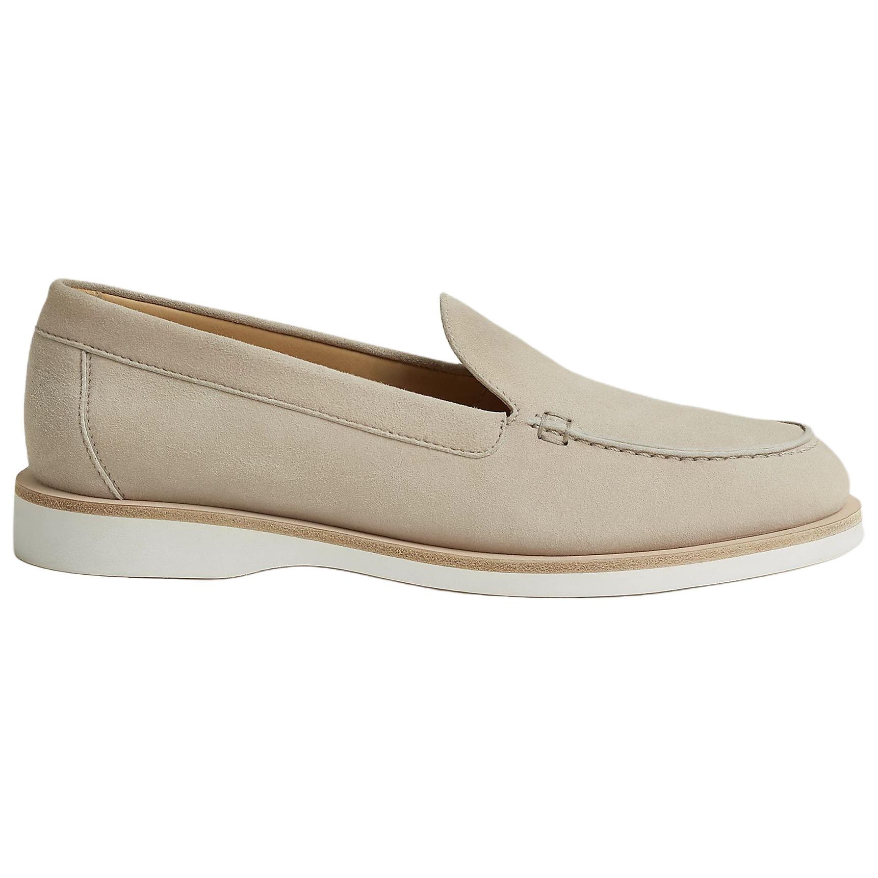 HERMES Мокасины Low Casual Shoes 25cm женские бежевые — фото 3
