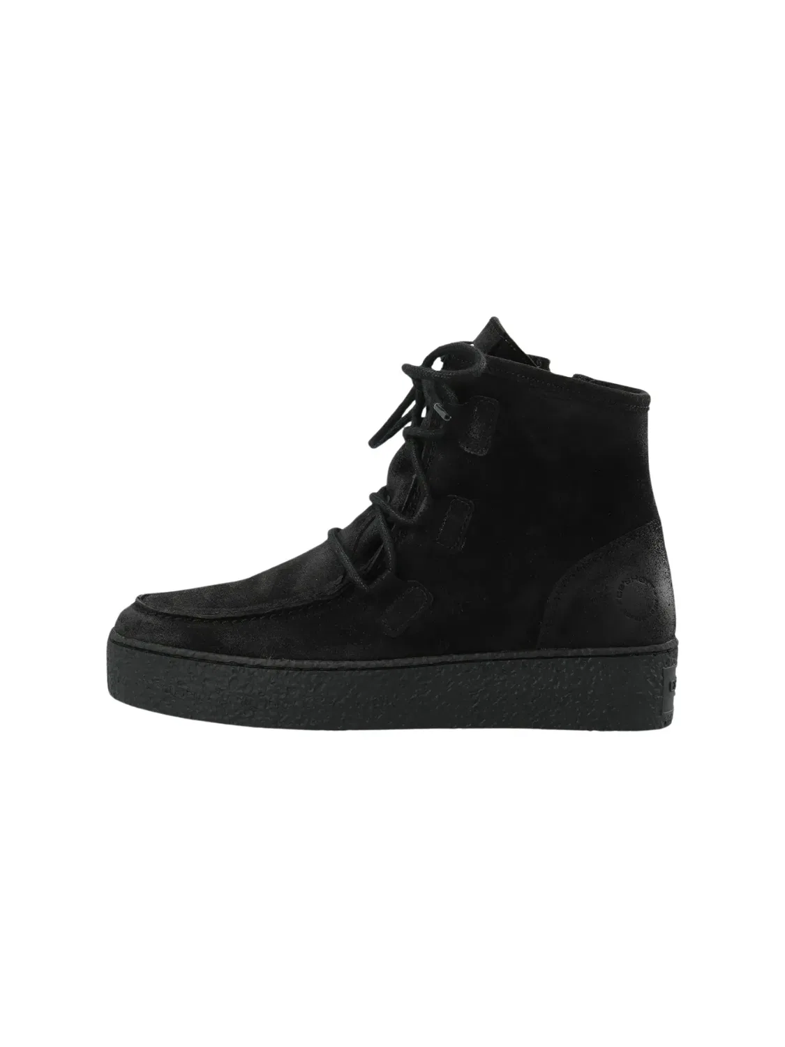 Ботинки из кожи Cashott, black-black