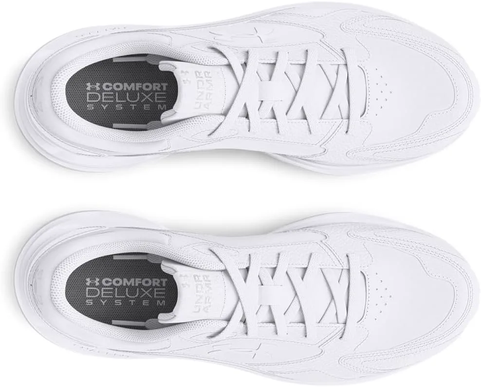 Мужская обувь Under Armour Edge из кожи, белый/серый — фото 4