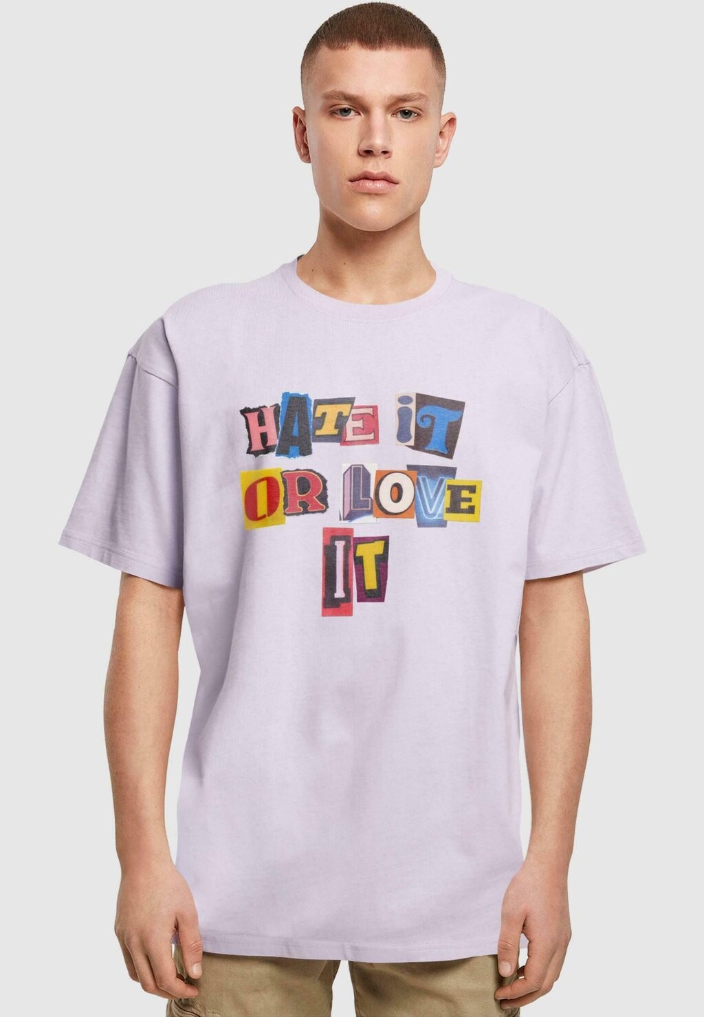 

Футболка с принтом HATE IT OR LOVE IT Upscale by Mister Tee, цвет lilac