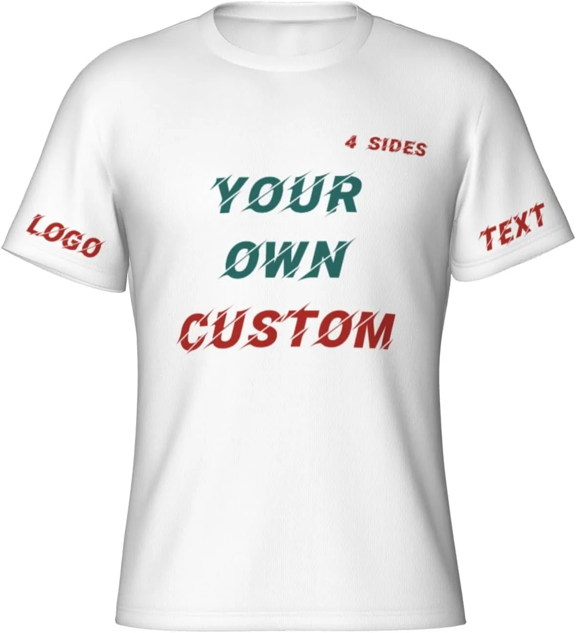 

Футболка Custom с принтом на 4 сторонах