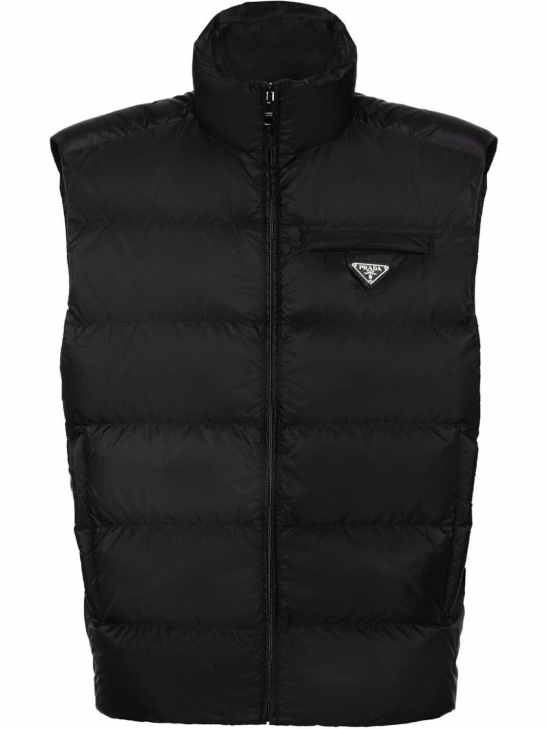

Prada стеганый жилет Re-Nylon, черный