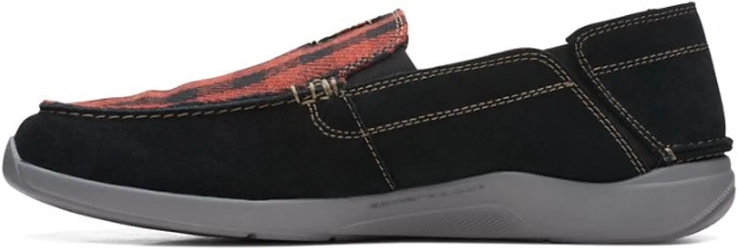 Лоферы Clark's Gorwin Step, черная замша Clarks — фото 4