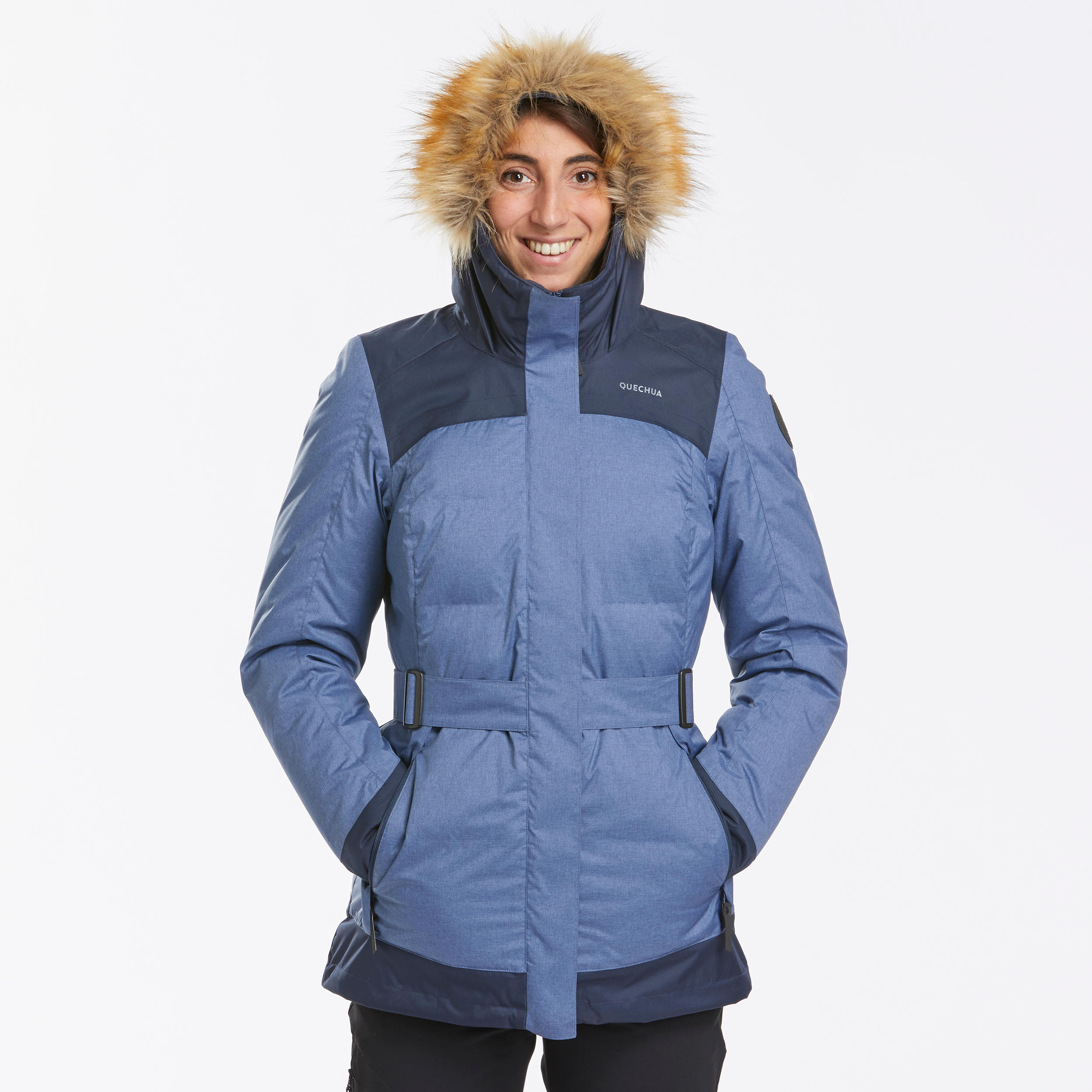 

Женская зимняя походная водонепроницаемая теплая легкая парка SH500 X-WARM -15°C Quechua