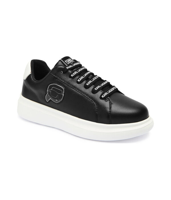 

Кожаные кроссовки Karl Lagerfeld Kids, черный