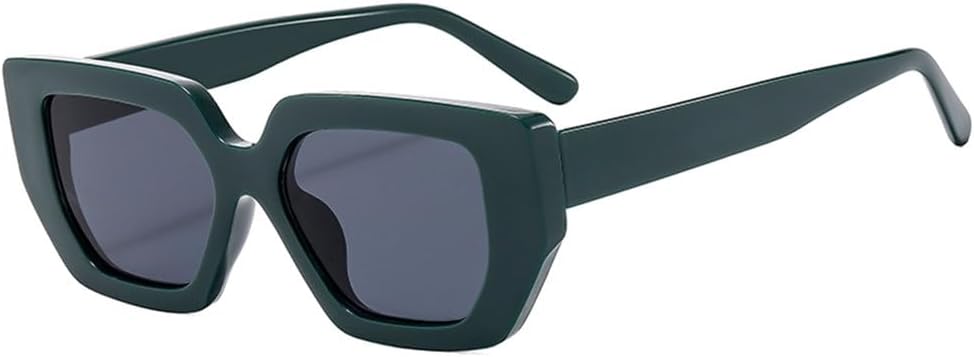 

Классические солнцезащитные очки в толстой оправе в стиле ретро, ​​модные, с индивидуальным дизайном, минималистичные, с защитой от УФ-излучения, женские TYUVIVO, Dark Green