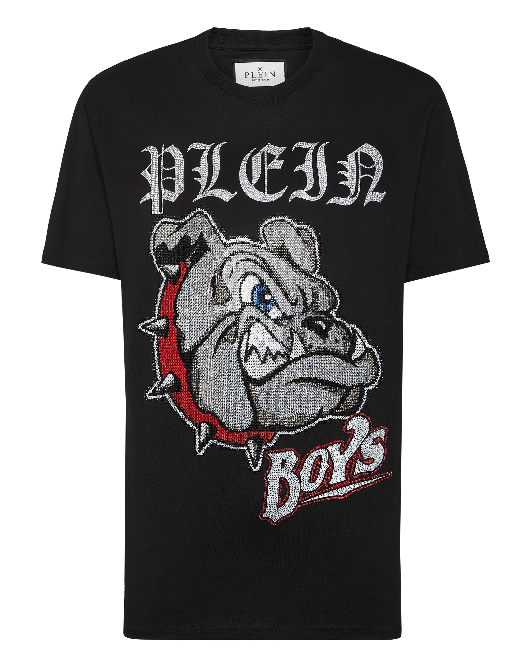 

Футболка с круглым вырезом SS Bulldogs PHILIPP PLEIN, черный