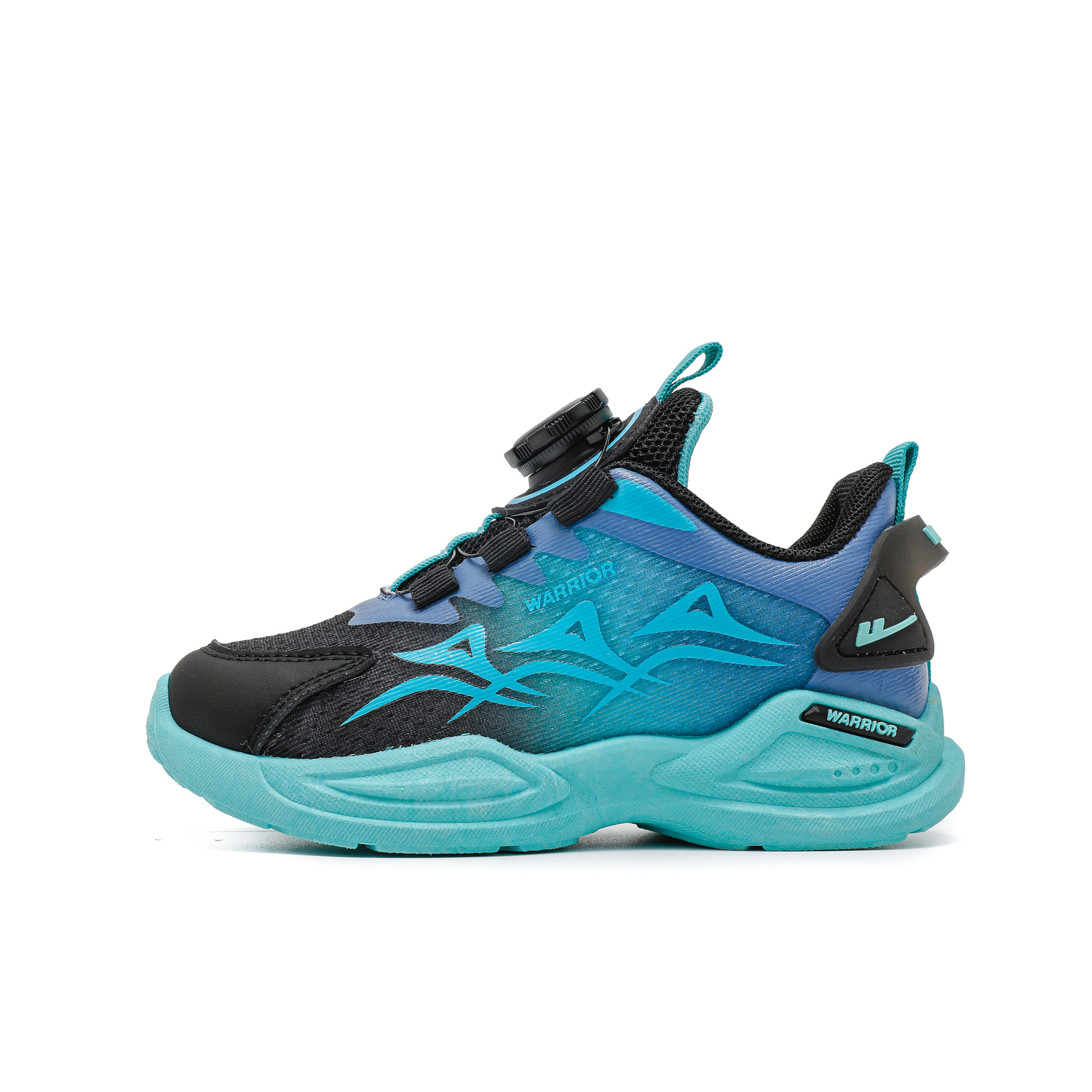 

Износостойкие, дышащие, легкие, амортизирующие, низкие детские беговые кроссовки Warrior, черный/moon