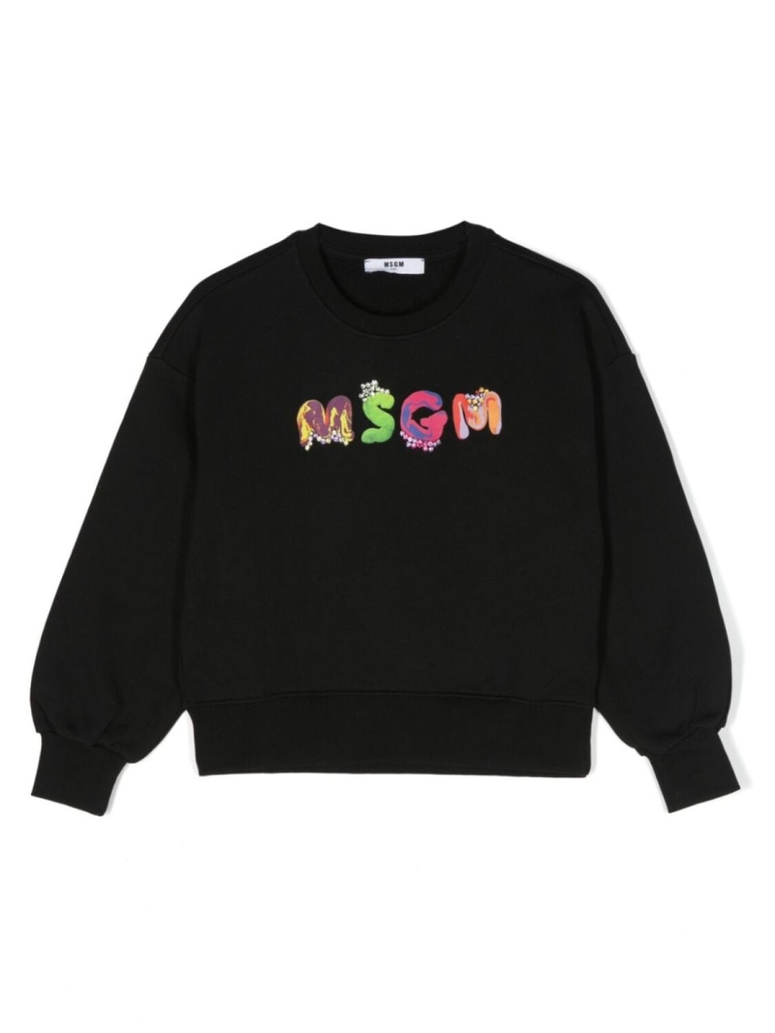

MSGM Kids толстовка с логотипом, черный