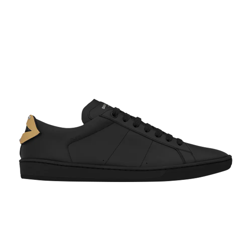 Низкие кроссовки Saint Laurent Signature Court Classic Lips SL/01 Low Top Sneaker, черный
