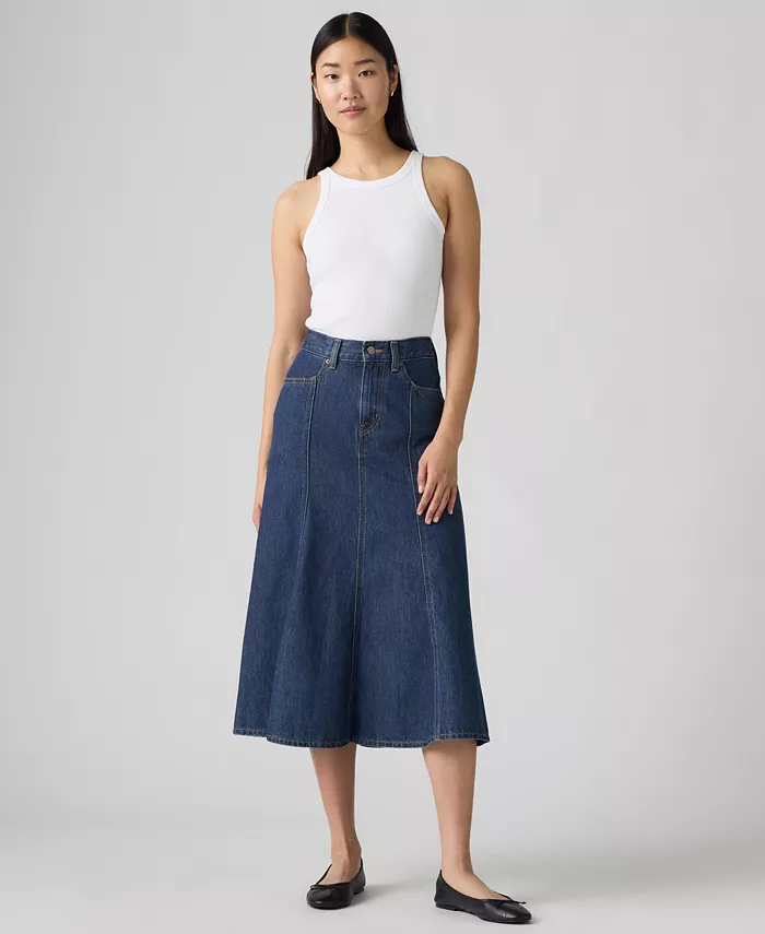 

Женская юбка с завышенной талией и расклешенным силуэтом Levi'S, синий