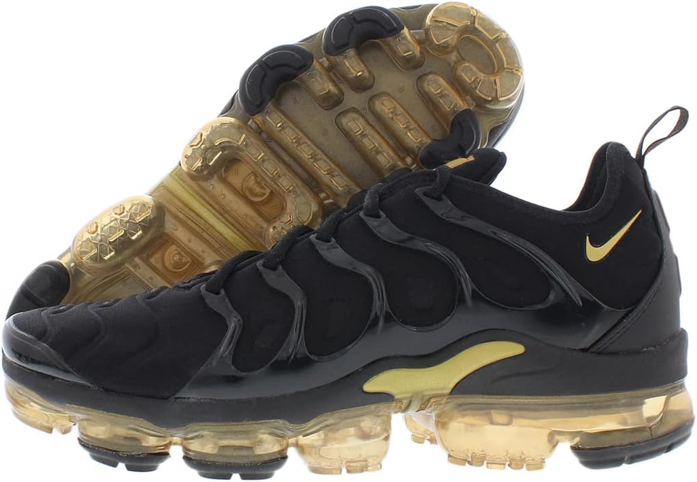 Мужские беговые кроссовки Nike Air Vapormax Plus, черный/золотой