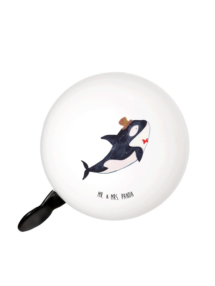 

Mr. & Mrs. Panda Велосипедный звонок Orca цилиндрической формы без надписи, белого цвета