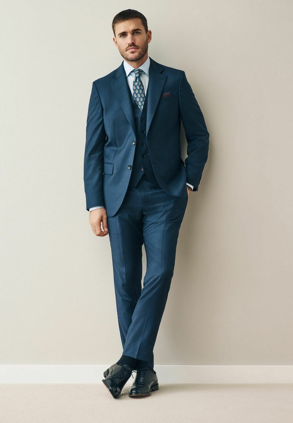 Жилет REGULAR FIT - SIGNATURE CERUTTI ITALIAN - Suit waistcoat Next, синий — фото 2