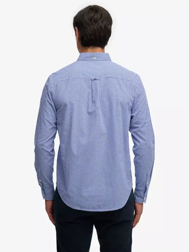 Рубашка в клетку из поплинового хлопка, стандартного кроя Superdry, Montauk Navy — фото 2