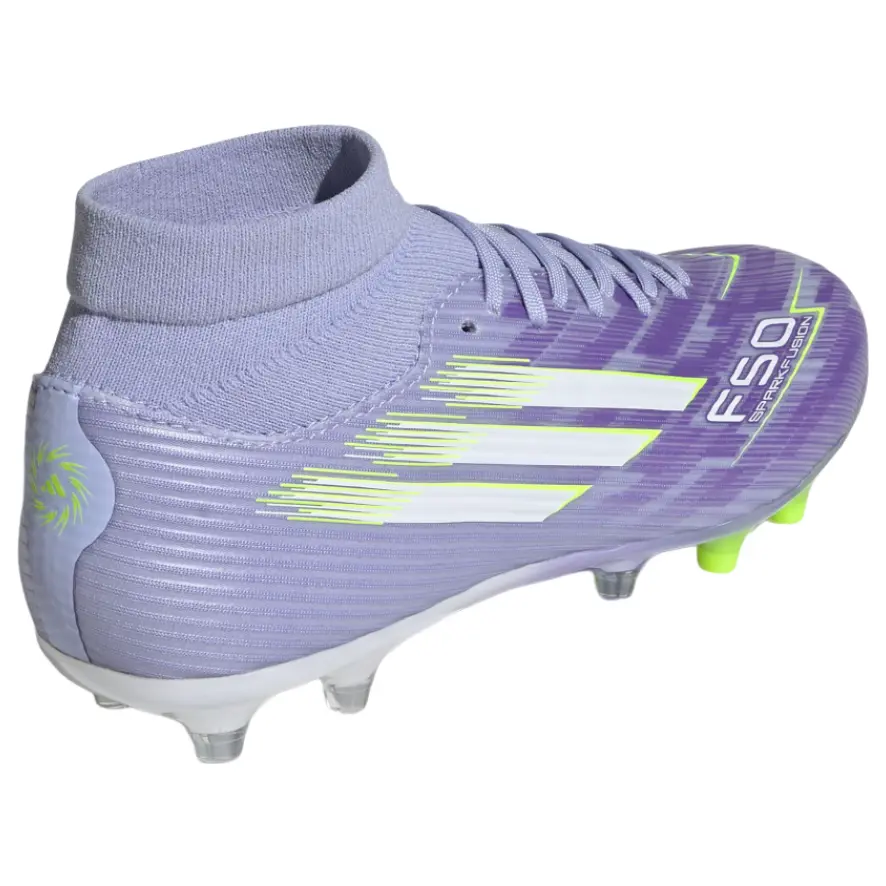 Кроссовки (WMNS) adidas F50 League Mid-Cut FG 'Violet Tone Lucid Lemon Purple Rush' — фото 3