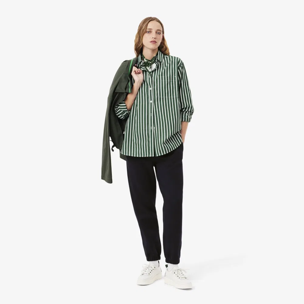 Джоггеры Lacoste Double Face Pique тёмно-синие — фото 4
