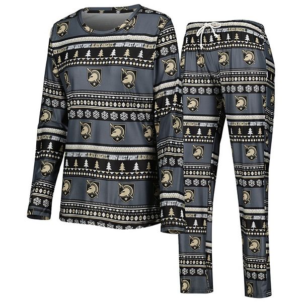 

Женский спортивный комплект для сна с длинным рукавом и брюками concepts sport black army black knights ugly sweater holiday Unbranded