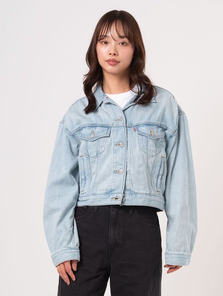 Куртка-тракер SHRUNKEN 90S, светло-индиговый цвет Levi's, Light Indigo - Flat Finish