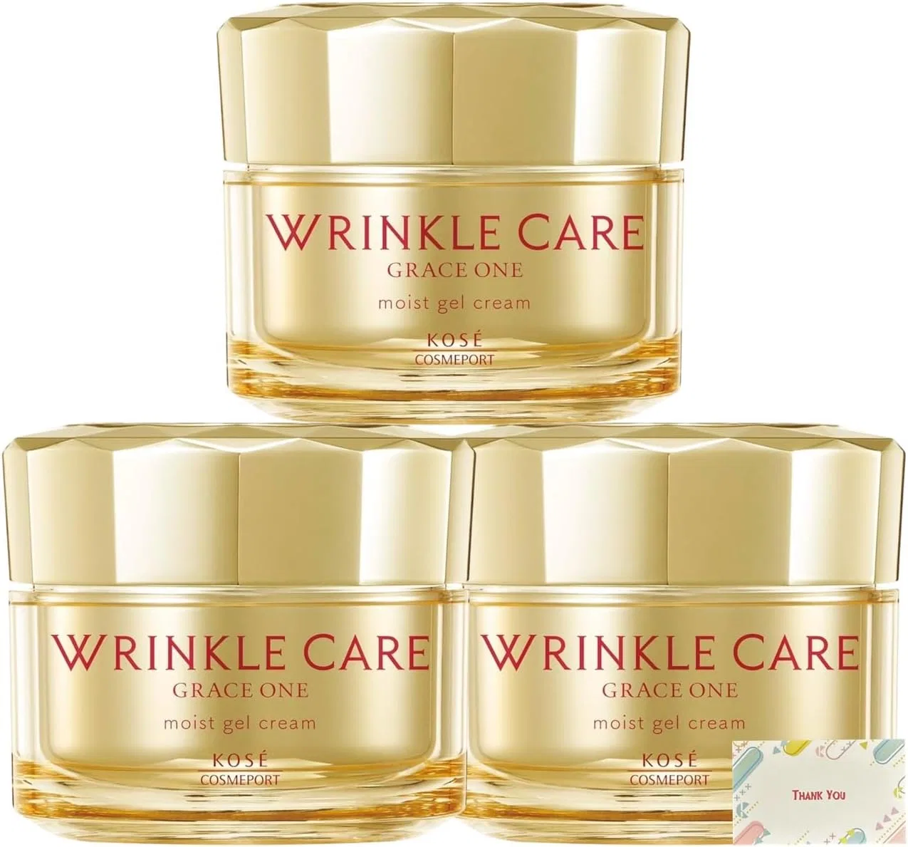 Набор для ухода за кожей Антивозрастной увлажняющий гель-крем Kunutonn, 3 шт. по 100 г