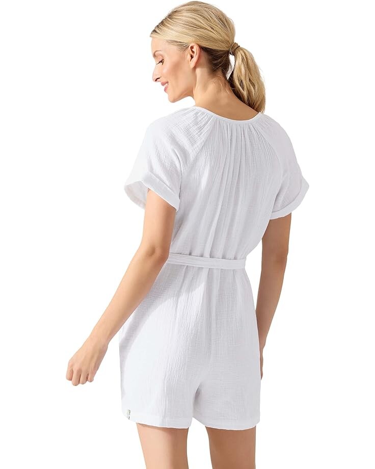 

Платье Tommy Bahama Coral Isle Short Sleeve Romper, белый