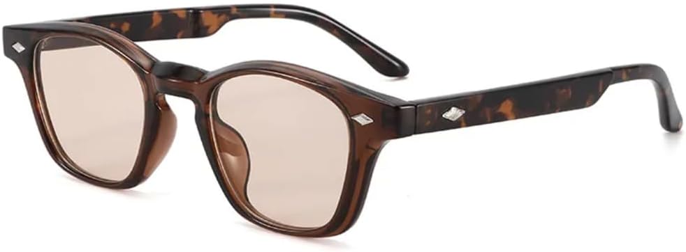 

Солнцезащитные очки с защитой от УФ-излучения UV400 | Круглая оправа с заклепками | Линзы конфетных цветов для занятий спортом на открытом воздухе и вождения DSVIGF, C4 Brown