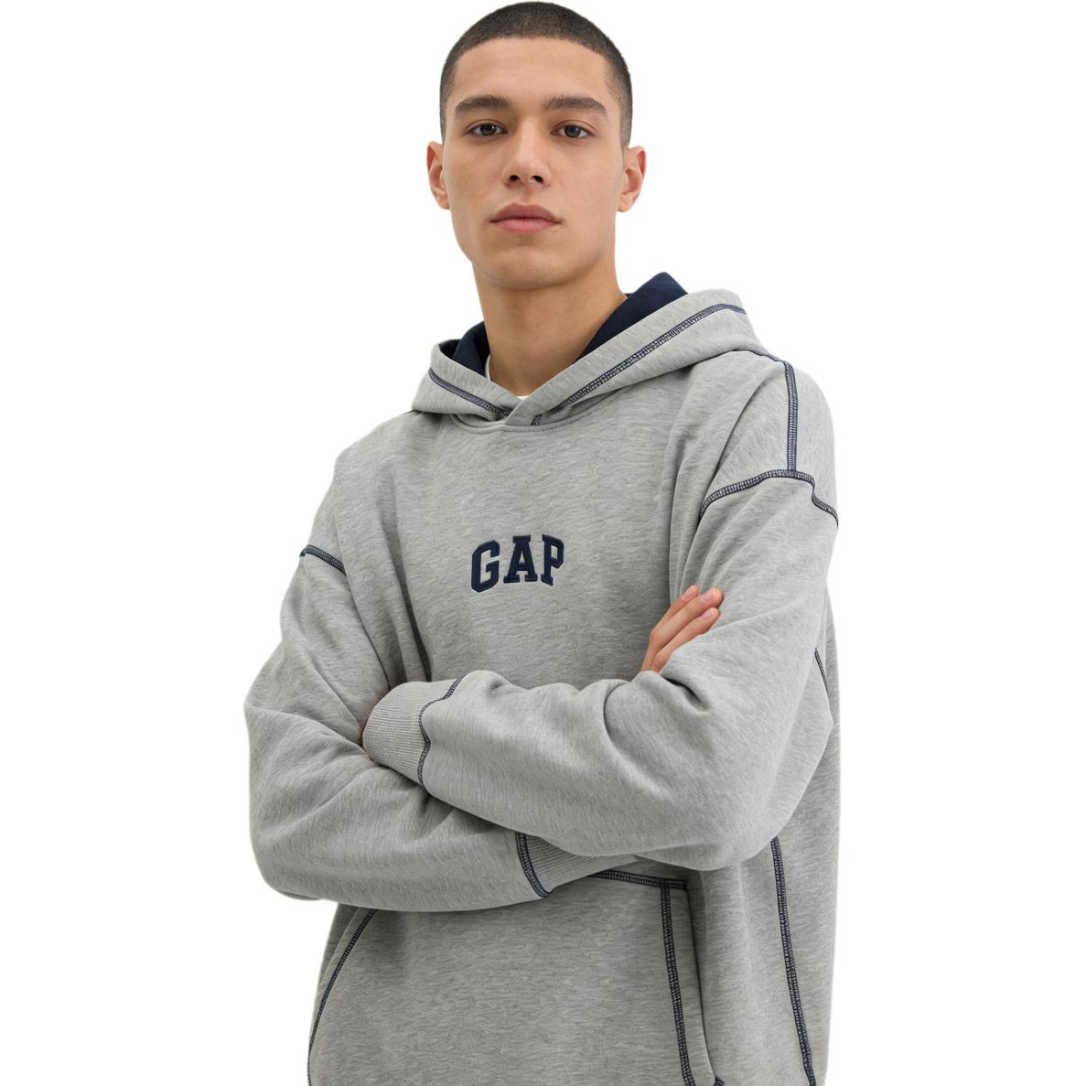 Толстовка Unisex Hooded Moderate Heavyweight GAP, синий — фото 3