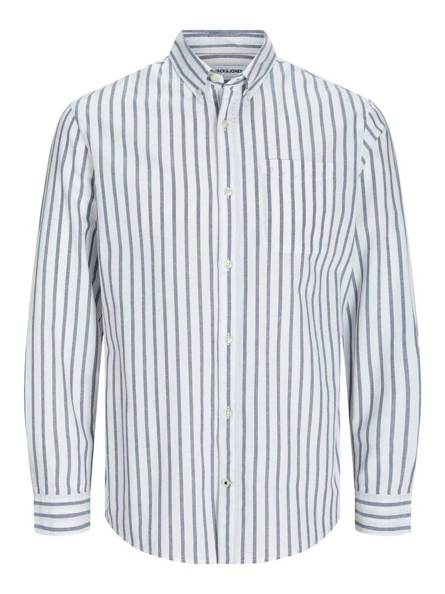 

Повседневная рубашка JACK & JONES Slim fit Button Up Shirt JJEOxford, темно-синий