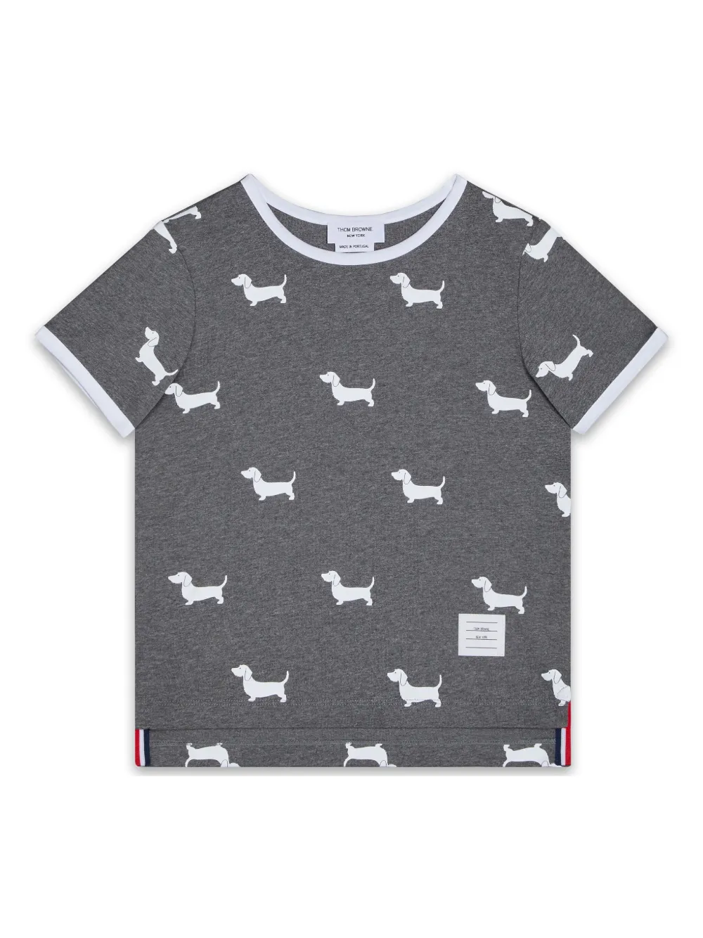 

Футболка с принтом Hector Thom Browne Kids, серый