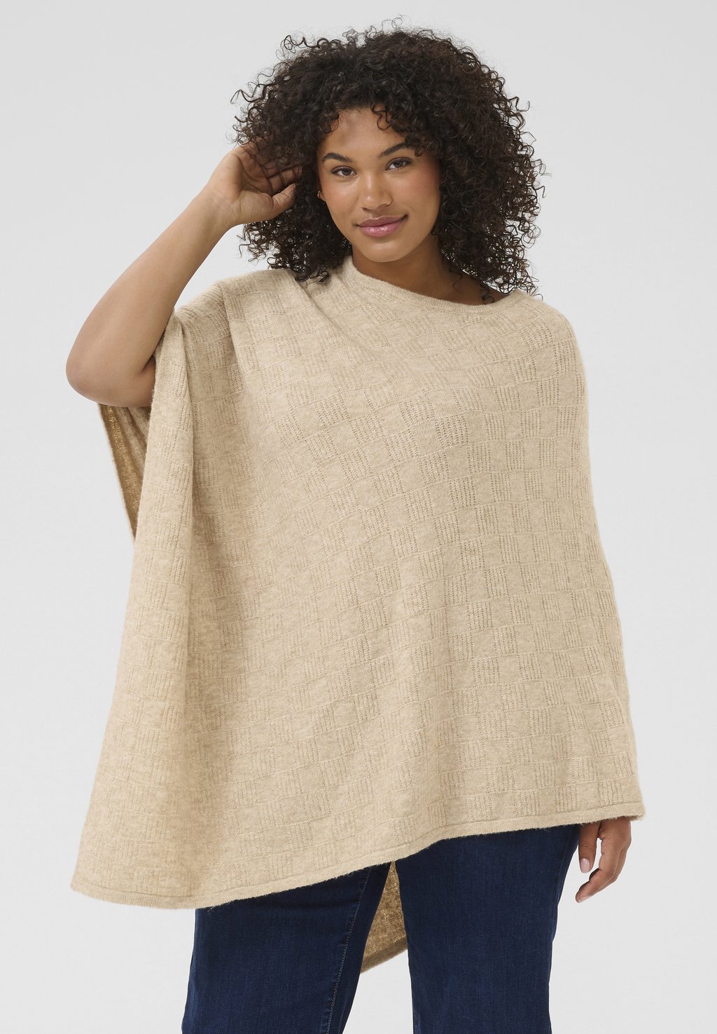 

Накидка PONCHO Kaffe Curve, серый