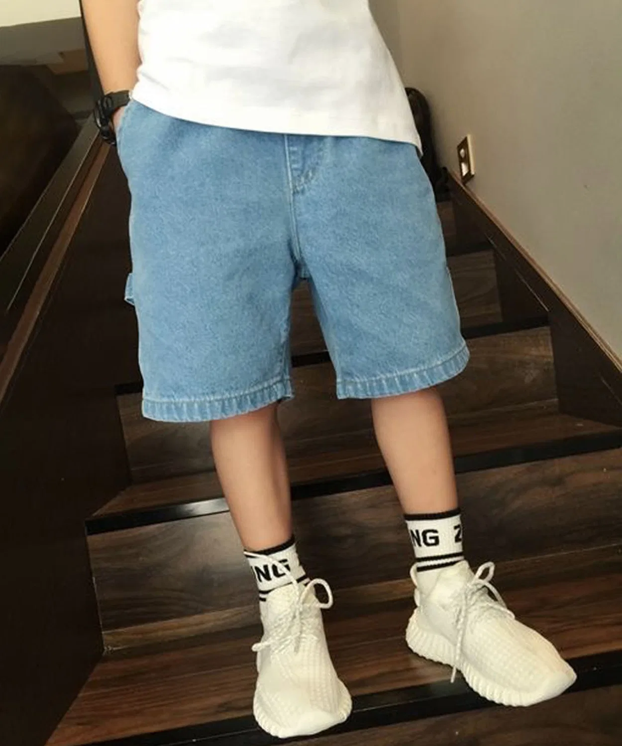 Детские джинсовые шорты AimoHa Kids, синие