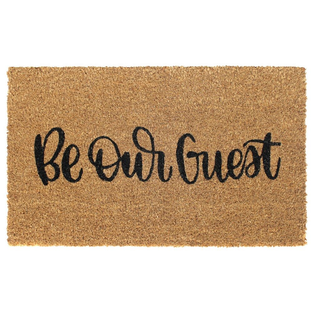 

КоверSmith Be Our Guest Коврик — 18 x 30 дюймов RugSmith, черный