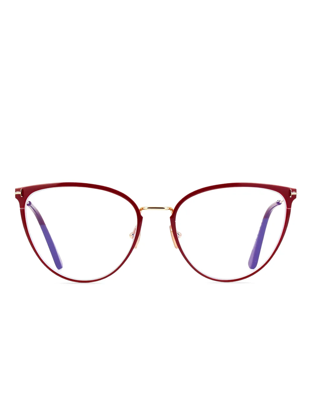

Очки в оправе 'кошачий глаз' TOM FORD Eyewear, красный