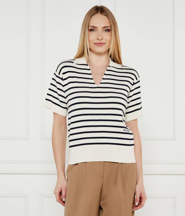 

Рубашка поло Loose fit Tommy Hilfiger, экрю