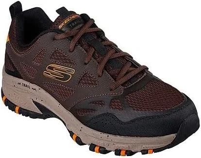 Мужские кроссовки Skechers Hillcrest, Brown Leather Mesh Synthetic Trim — фото 2
