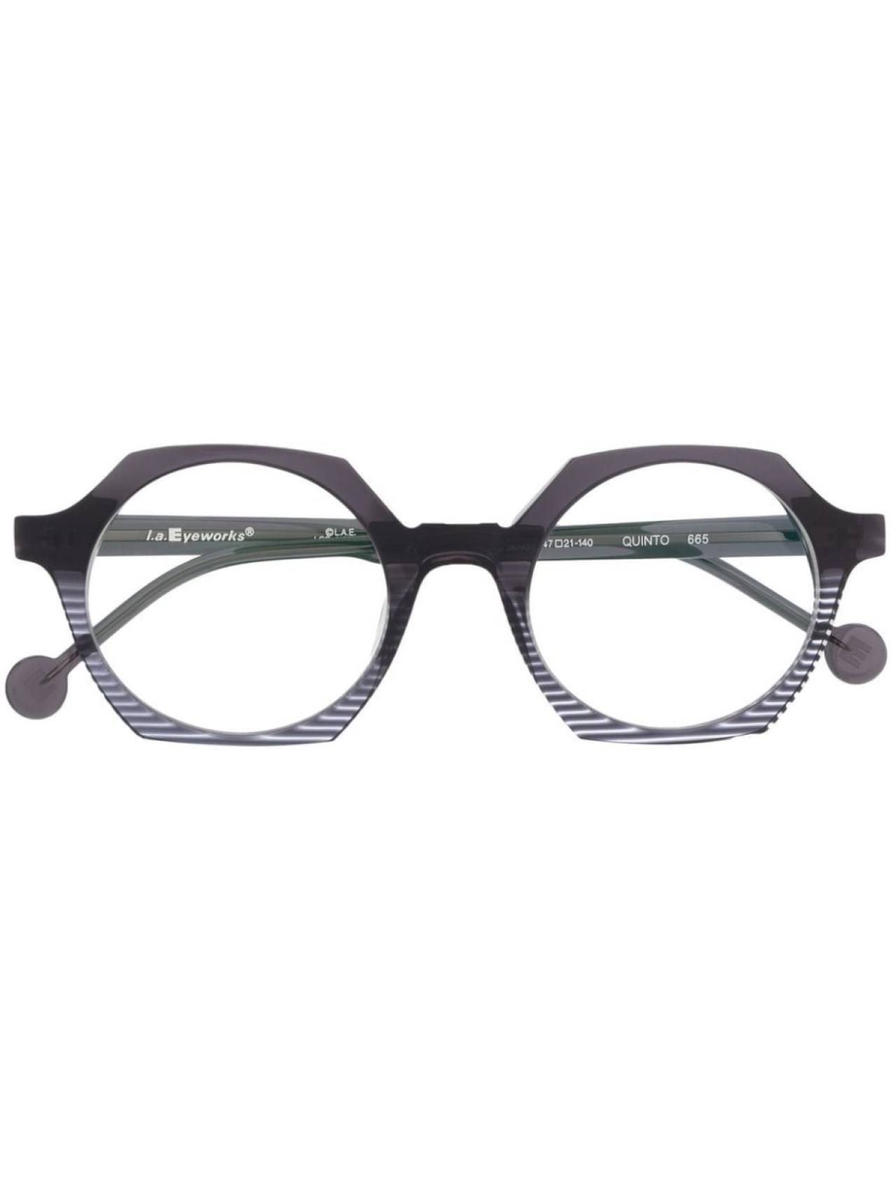 

L.A. EYEWORKS очки Quinto в геометричной оправе, черный