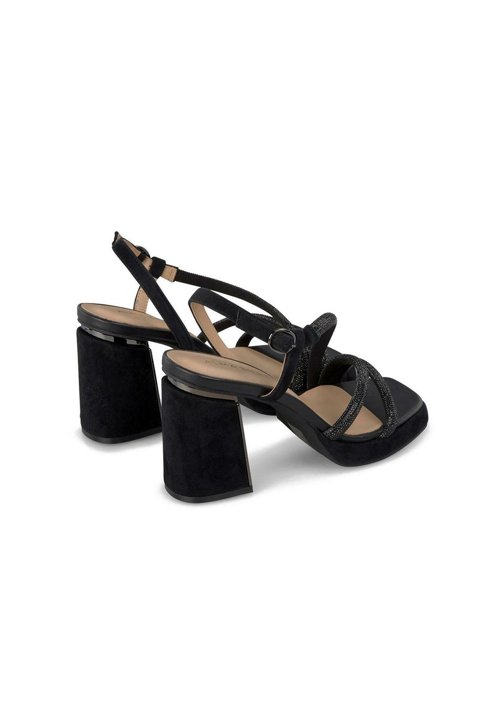 Босоножки на платформе CON ANCHO Y CIERRE CON HEBILLA - High heeled sandals Alma en Pena, черный — фото 4