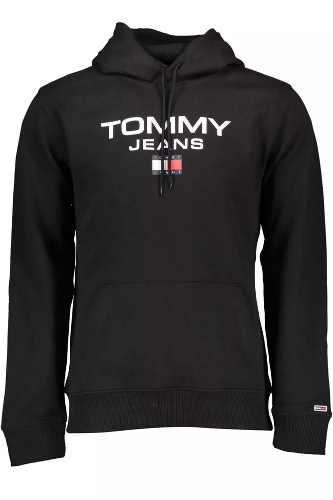 

Черный хлопковый мужской свитер Tommy Hilfiger