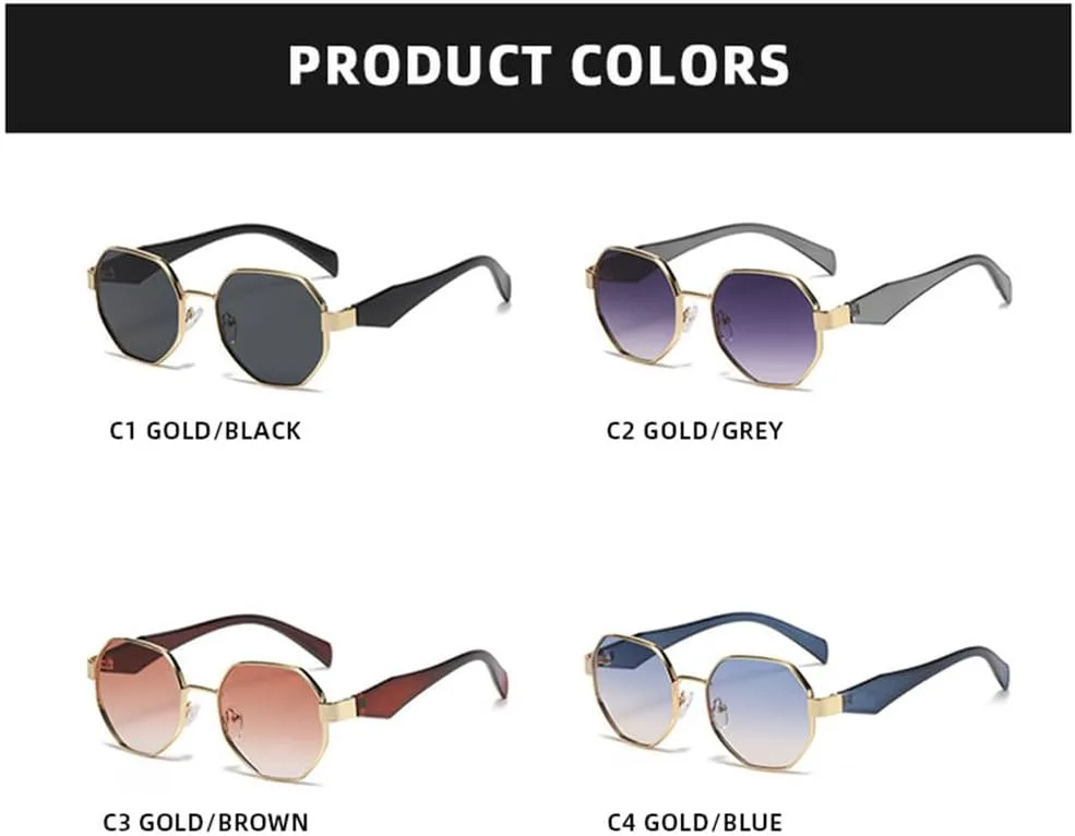 

Женские солнцезащитные очки UV400, мужские с металлической оправой, для вождения, занятий спортом на открытом воздухе, бега и езды на велосипеде generic, Gold Blue