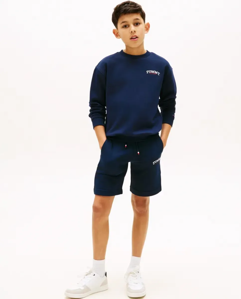 Детские шорты с корпоративным логотипом Tommy Hilfiger, синий