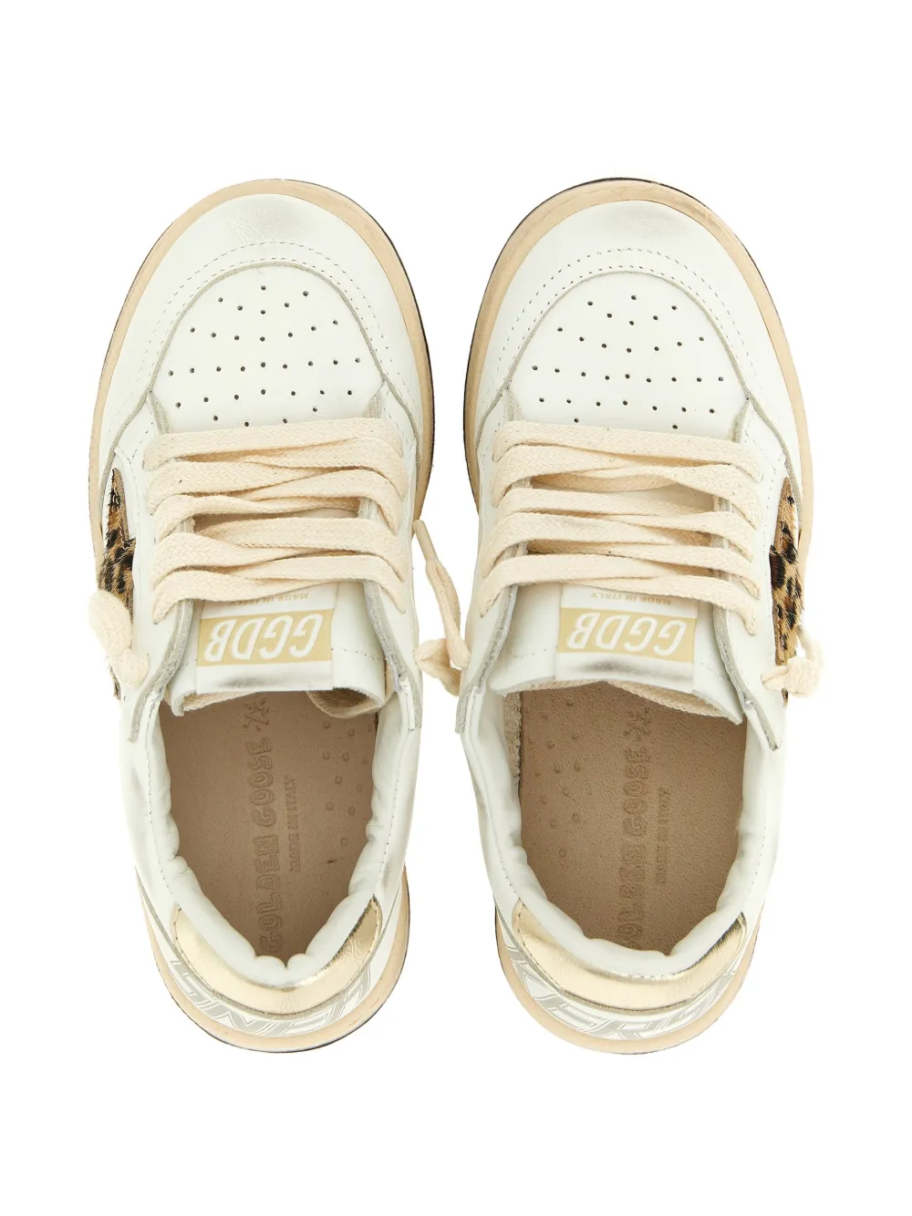 Кеды Animal Star Ball Star Golden Goose Kids, белый — фото 3