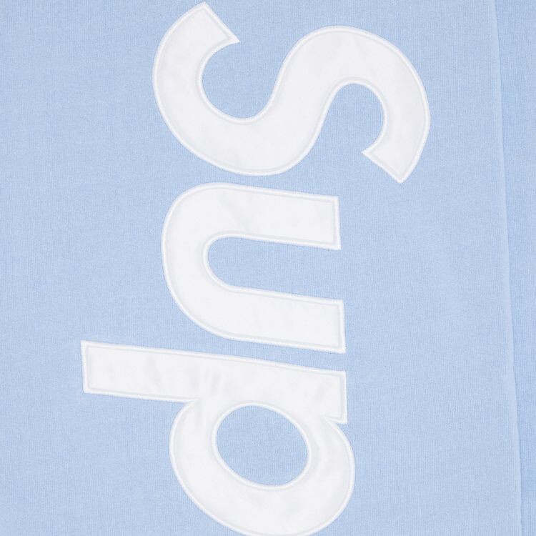 Спортивные брюки Supreme Satin Appliqué Sweatpant Light Blue, синий — фото 3
