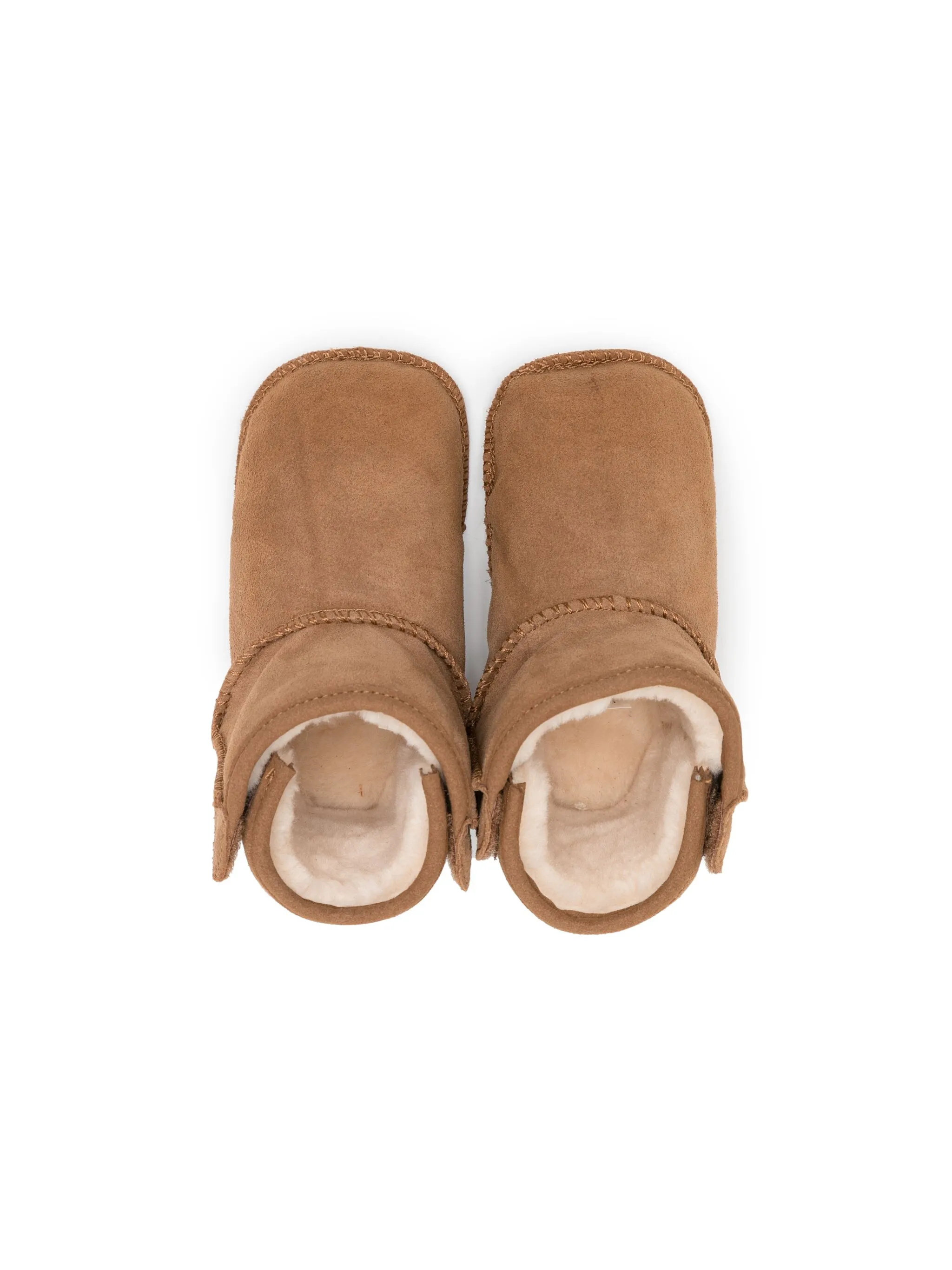 Пинетки Baby Classic с мехом Ugg Kids, коричневый — фото 3