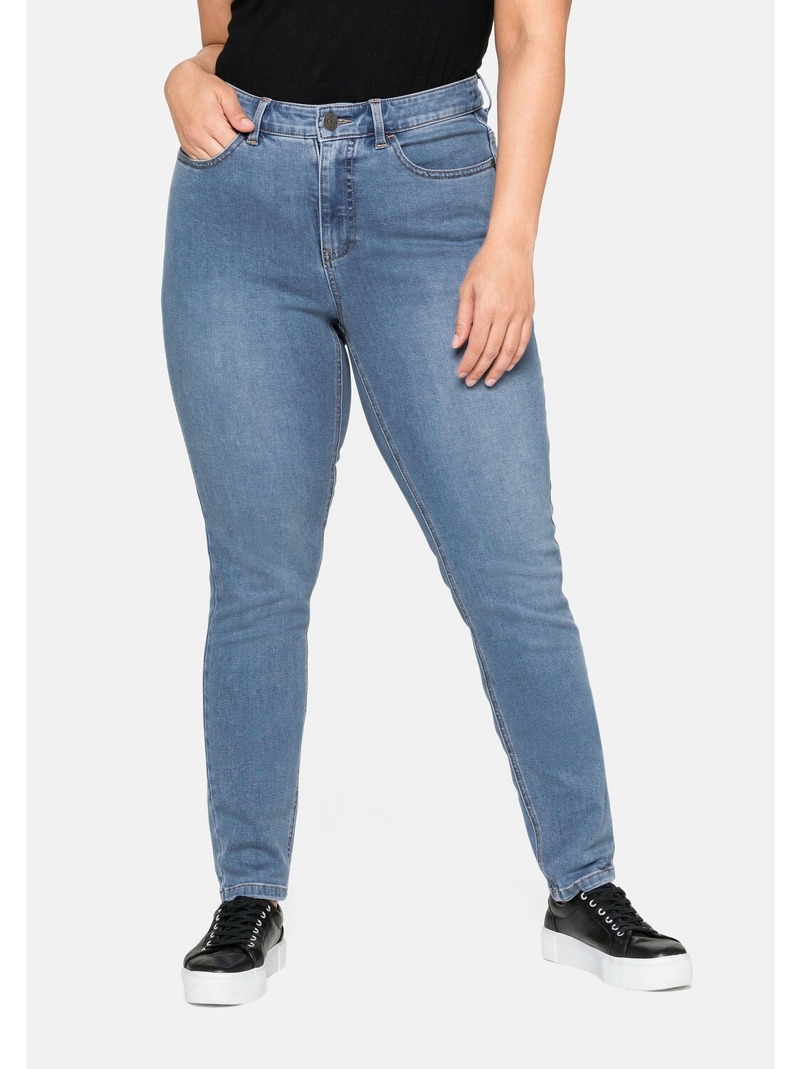 

Джинсы sheego, цвет blue Denim