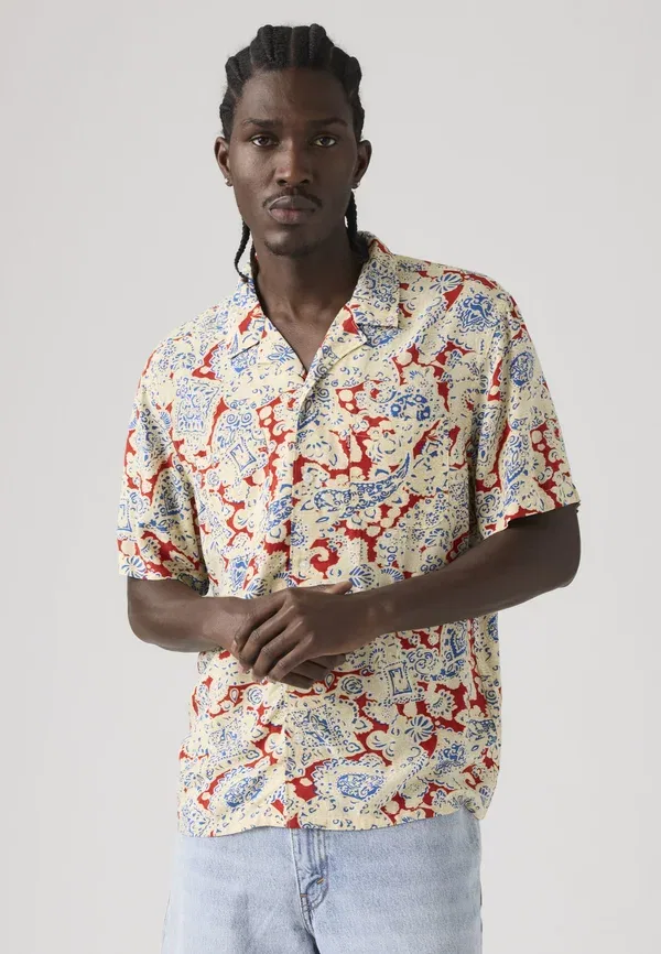 Рубашка классическая кемпер Levi'S, surya paisley pompeian red plain weave, красный — фото 3