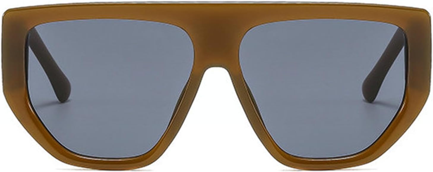 

Солнцезащитные очки Willochra Retro Oversized Square для женщин, защита от УФ-излучения UV400, модные синие и черные, для мужчин, трендовые панк-солнцезащитные очки, C2