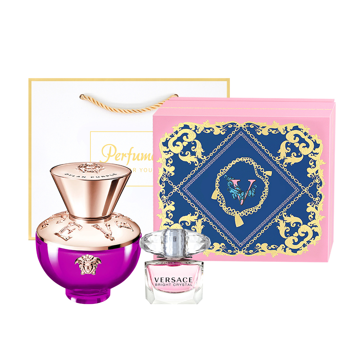 

FANSIZHE Sunset Dream Melody Женский подарочный набор ароматов Eau De Parfum Versace, sunset dream melody 50ml+розовый radiant crystal 5ml