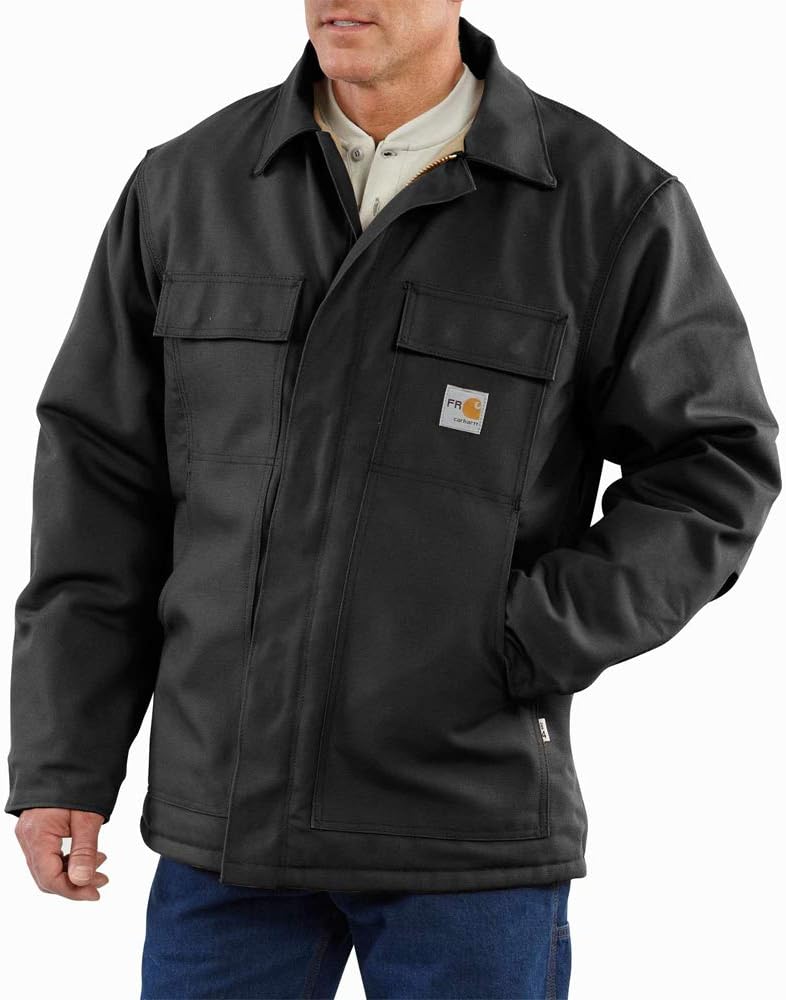 

Carhartt Men's Flame Resistant Duck Traditional Coat, Black